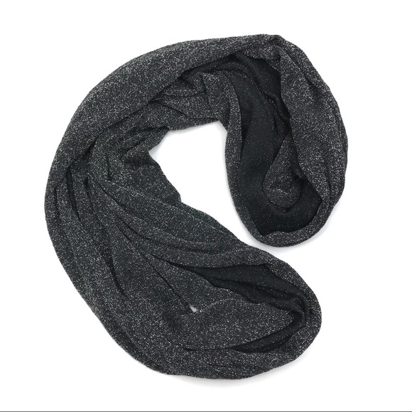 3/$30 Black Sparkly Infinity Scarf - Picture 1 of 4